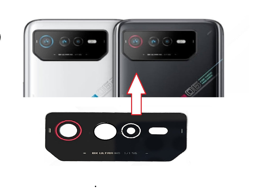 Asus Rog Phone 7 Camera Glass Lens  Asus Rog Phone 7 Camera Glass Lens